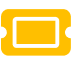 Ticket Yellow Icon