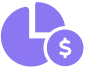 Chart Round with Money Symbol